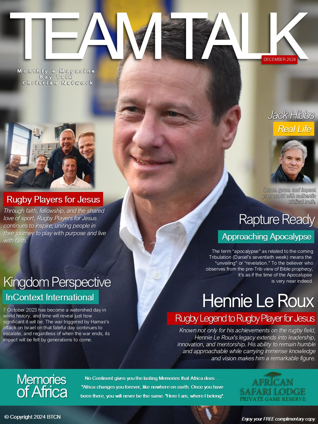 Team Talk – December Cover